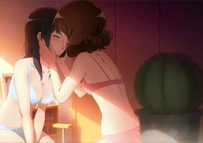 これから燃え上がる直前のような二次美少女同士の百合からレズになりそうな二次エロ画像-2